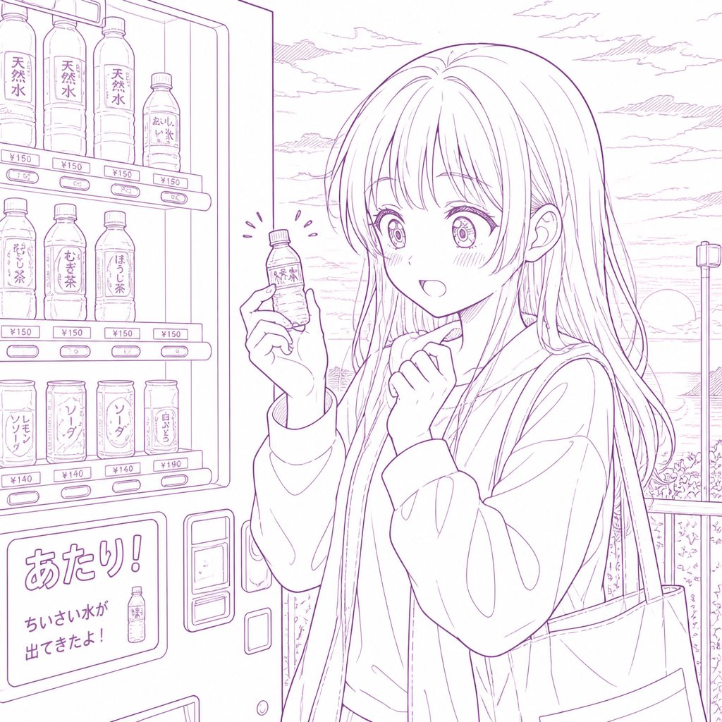 水を買ったら小っちゃい水が当たった