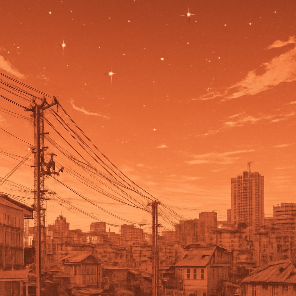 青空に光る星