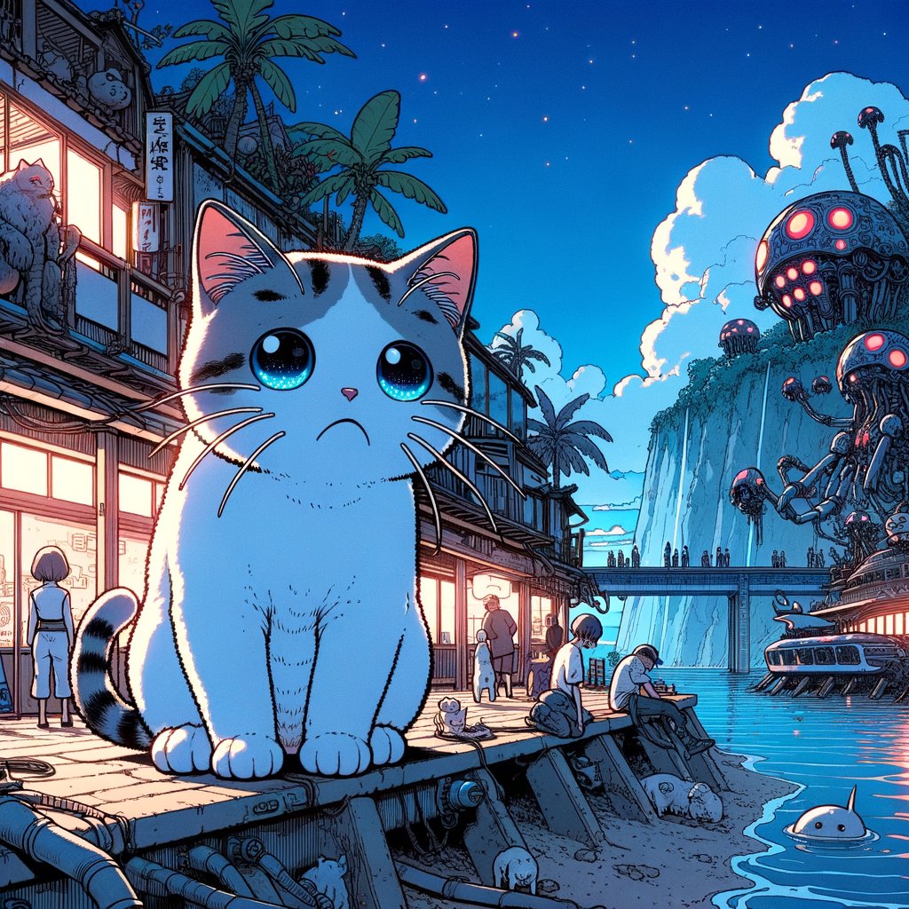 すごいしょんぼりネコ