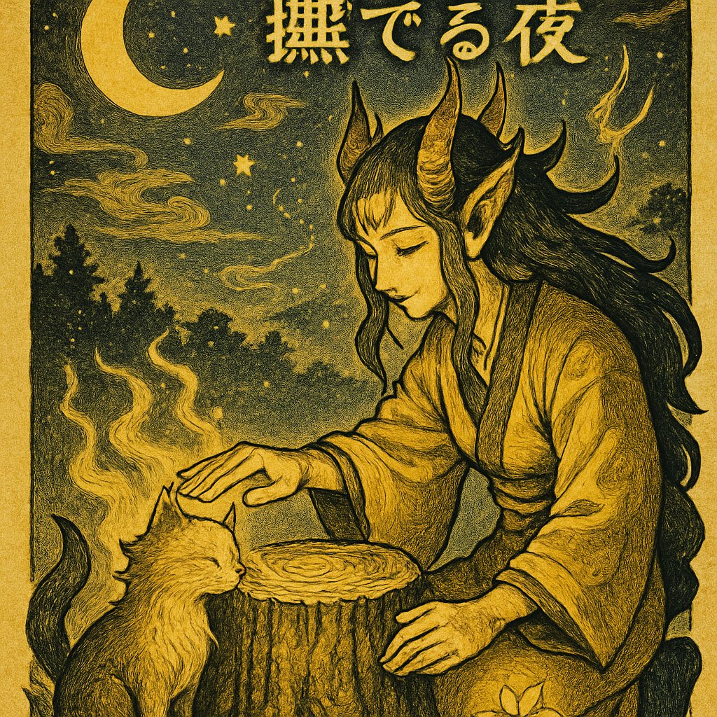 切り株を　猫と間違え　撫でる夜